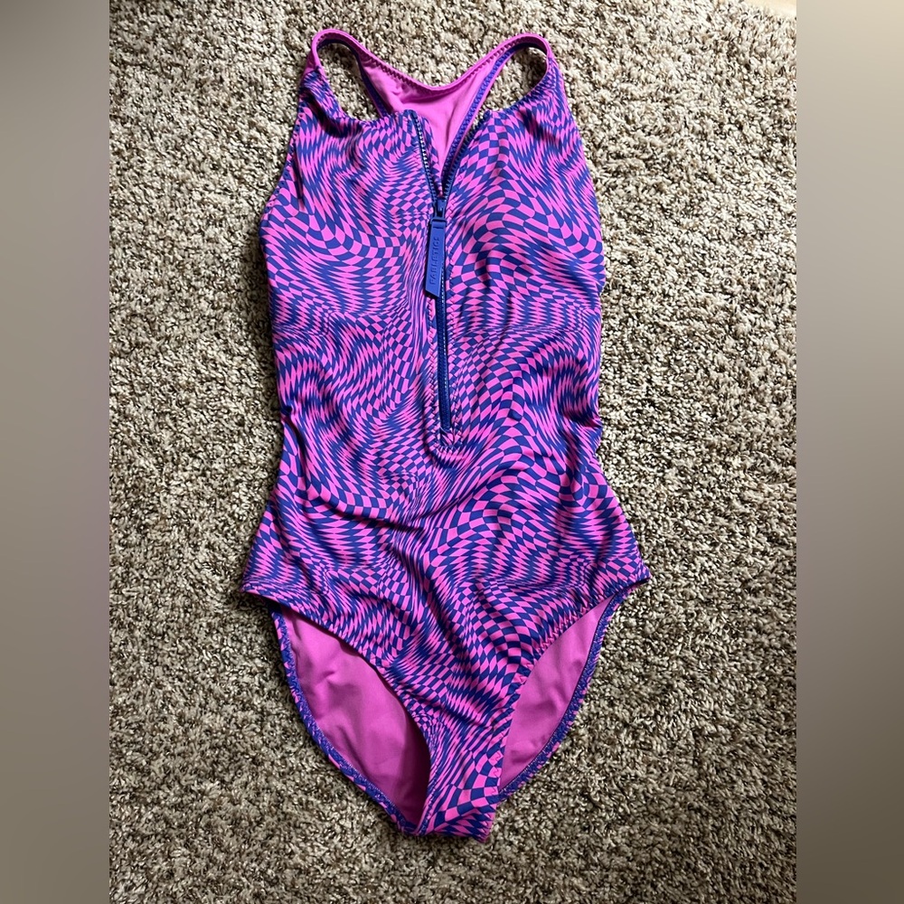 Fabletics Pink and Blue One Piece Swimsuit
